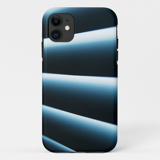 Abstraktes blaues Muster Case-Mate iPhone Hülle (Rückseite)