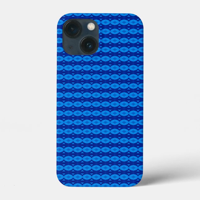 Abstraktes blaues Muster Case-Mate iPhone Hülle (Rückseite)