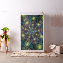 Abstraktes blaues Muster für lila Fraktal Stoff