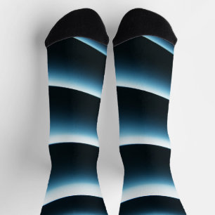 Abstraktes blaues Muster Socken