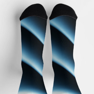 Abstraktes blaues Muster Socken
