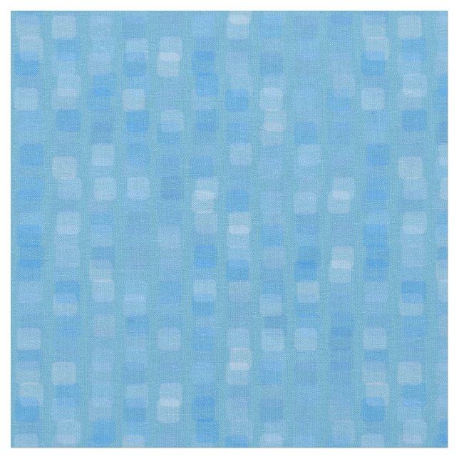 Abstraktes blaues Quadrat Stoff (Nahaufnahme)
