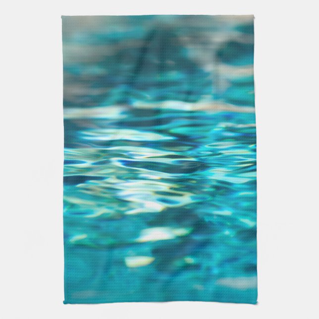 Abstraktes blaues türkisches Wasser Handtuch (Vertikal)