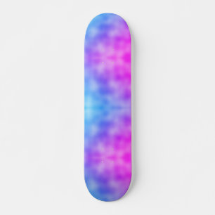 Abstraktes blaues und Lila Musterskateboard Skateboard
