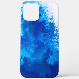 Abstraktes blaues Vollfarbendesign Case-Mate iPhone Hülle