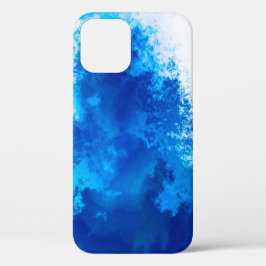 Abstraktes blaues Vollfarbendesign Case-Mate iPhone Hülle