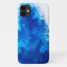 Abstraktes blaues Vollfarbendesign Case-Mate iPhone Hülle