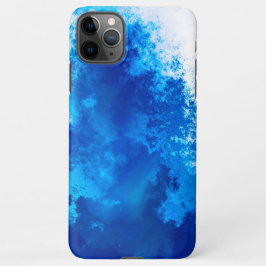 Abstraktes blaues Vollfarbendesign iPhone 11Pro Max Hülle