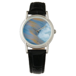 Abstraktes blaues Wasser, Kanada Armbanduhr