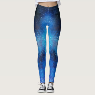 Abstraktes blaues Wasser Leggings