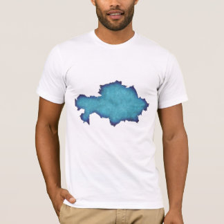 Abstraktes blaues Wasserfarb-Männer-T-Shirt T-Shirt