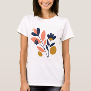 Abstraktes Blossom Chic T-Shirt