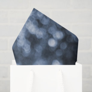 Abstraktes Blue Bokeh-Tissue Paper Seidenpapier