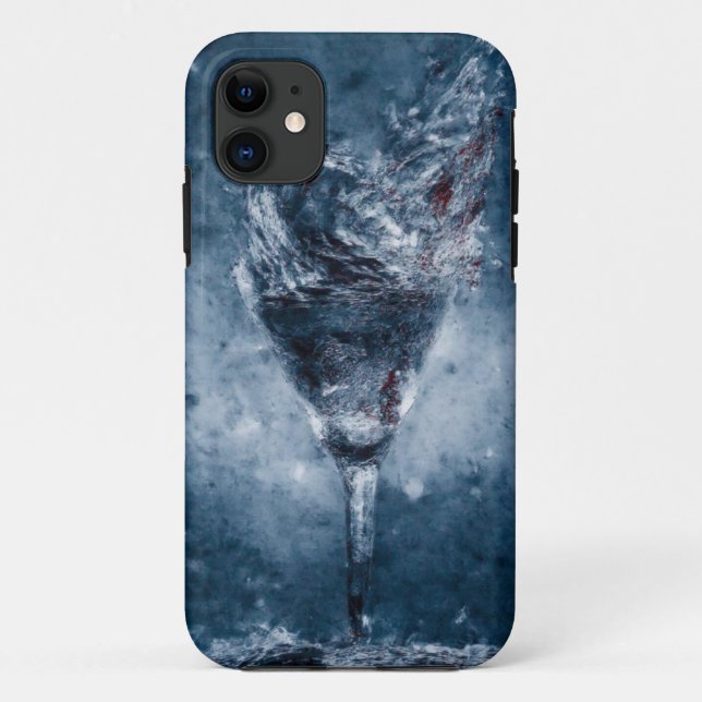 Abstraktes Blue Glass Art Mobile Fall Case-Mate iPhone Hülle (Rückseite)