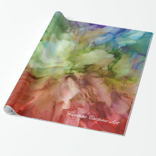 Abstraktes Blumenblumenblatt-Seidenpapier Geschenkpapier