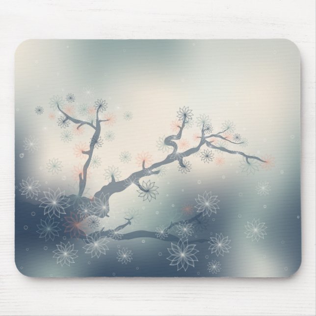 Abstraktes Blumenmousepad Mousepad (Vorne)