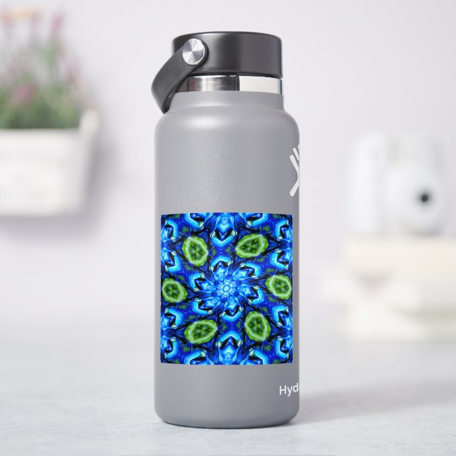 Abstraktes Blumenmuster Aufkleber (HydroFlask)