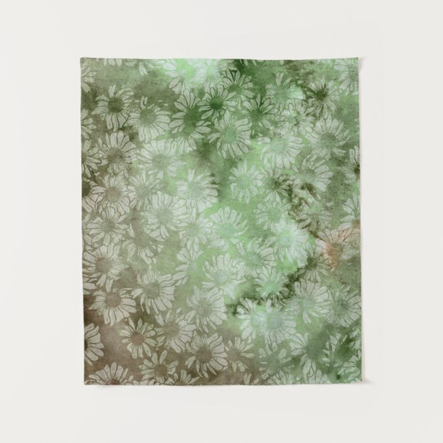 Abstraktes Blumenmuster Blume Gärtnerei Blume Wandteppich (Vorderseite)