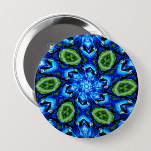 Abstraktes Blumenmuster Button
