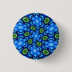 Abstraktes Blumenmuster Button