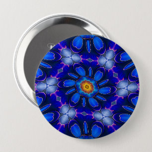 Abstraktes Blumenmuster Button
