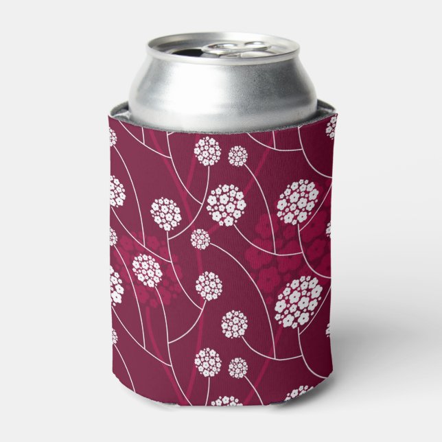 Abstraktes Blumenmuster Dosenkühler (Kanne Vorderseite)