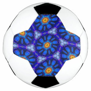 Abstraktes Blumenmuster Fußball
