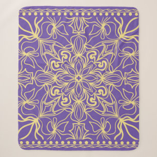 Abstraktes Blumenmuster. Geometrie, Mandala-Design Sherpadecke