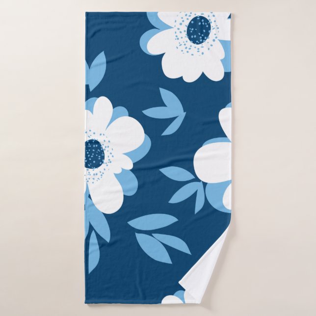 Abstraktes Blumenmuster im Sommer Badehandtuch (Badehandtuch)