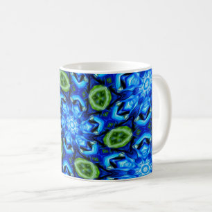 Abstraktes Blumenmuster Kaffeetasse