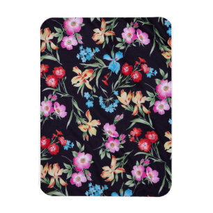 Abstraktes Blumenmuster Magnet