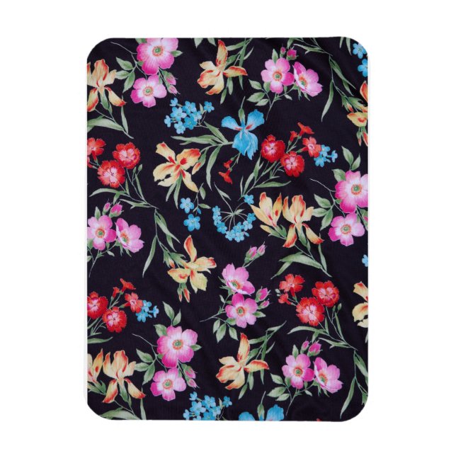 Abstraktes Blumenmuster Magnet (Vertikal)