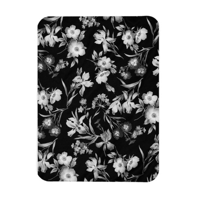 Abstraktes Blumenmuster Magnet (Vertikal)
