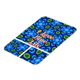 Abstraktes Blumenmuster Magnet