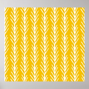 Abstraktes Blumenmuster Poster