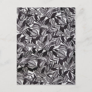 Abstraktes Blumenmuster Postkarte