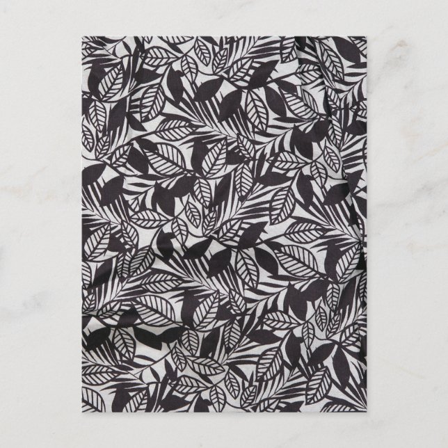 Abstraktes Blumenmuster Postkarte (Vorderseite)