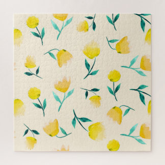 Abstraktes Blumenmuster Puzzle