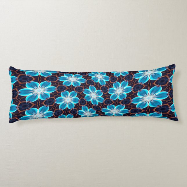 Abstraktes Blumenmuster Seitenschläferkissen (Rückseite)