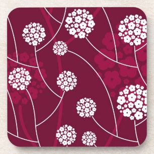 Abstraktes Blumenmuster Untersetzer