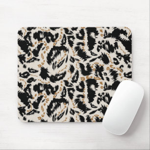 Abstraktes Bohemian-Afrika-Leopard-Muster  Mousepad