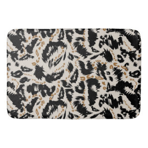 Abstraktes Bohemian-Afrika-Leopardenmuster  Badematte