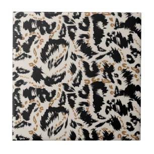 Abstraktes Bohemian-Afrika-Leopardenmuster Fliese