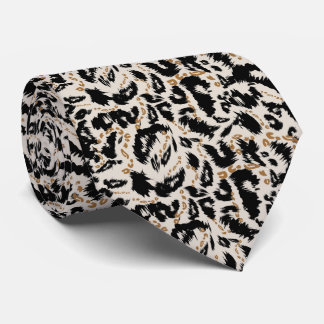 Abstraktes Bohemian-Afrika-Leopardenmuster  Krawatte