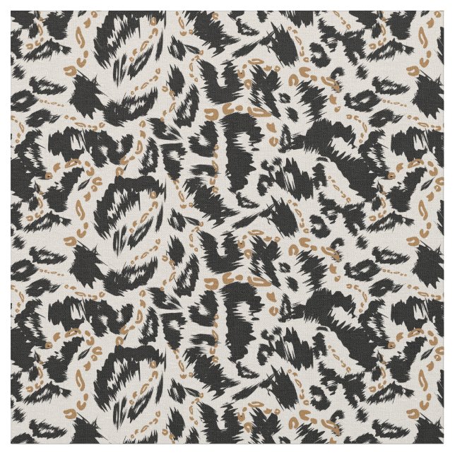 Abstraktes Bohemian-Afrika-Leopardenmuster  Stoff (Nahaufnahme)