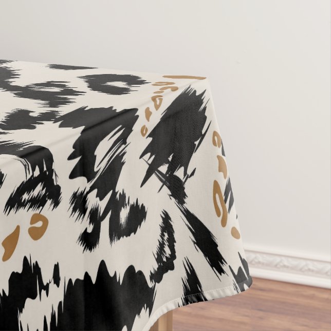 Abstraktes Bohemian-Afrika-Leopardenmuster  Tischdecke (Beispiel)