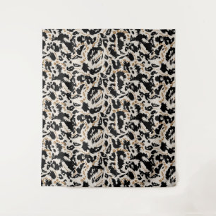 Abstraktes Bohemian-Afrika-Leopardenmuster Wandteppich