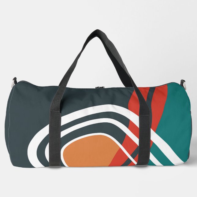 Abstraktes bohisches Regenbogenfarbwerk Duffle Bag (Vorderseite)