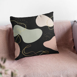 Abstraktes Boho Geometric-Muster für Bio Formen Kissen
