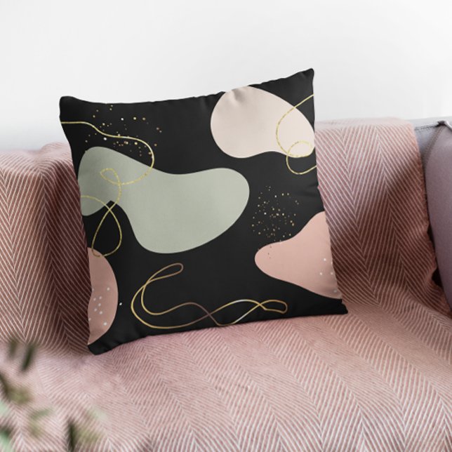 Abstraktes Boho Geometric-Muster für Bio Formen Kissen (Von Creator hochgeladen)